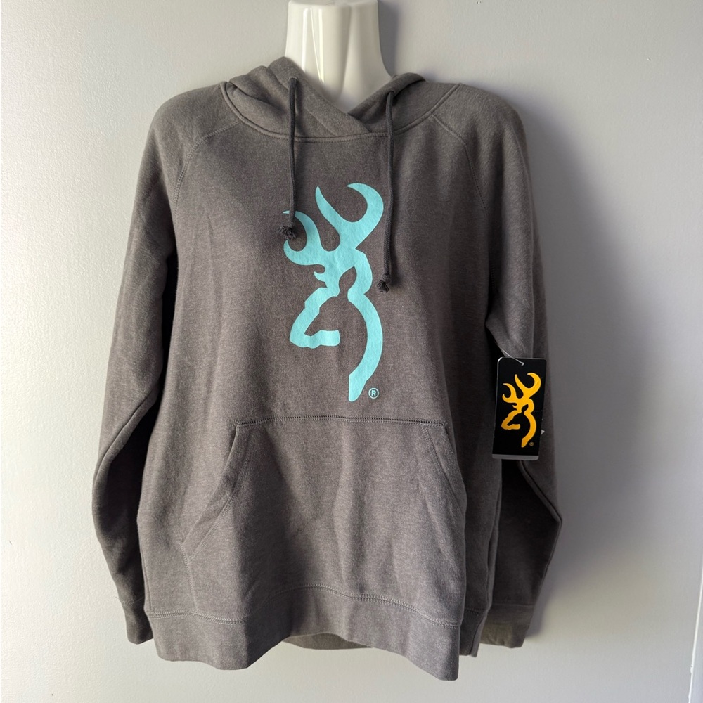 Women Browning Teal Blue Hoodie